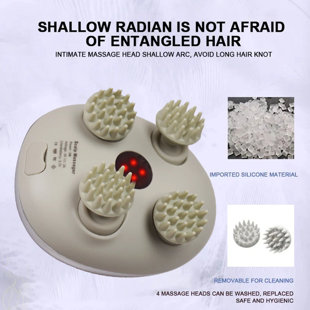 Electric Scalp Massager — Stress Relief & Hair Growth