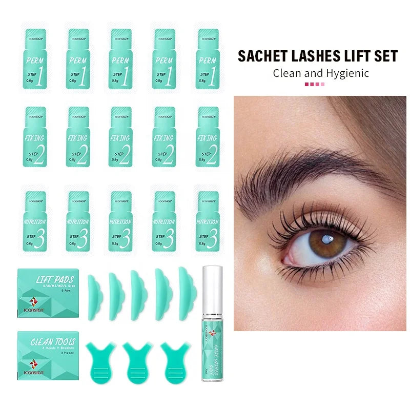 ICONSIGN Green Lash Lift Kit — Natural Curl & Volume