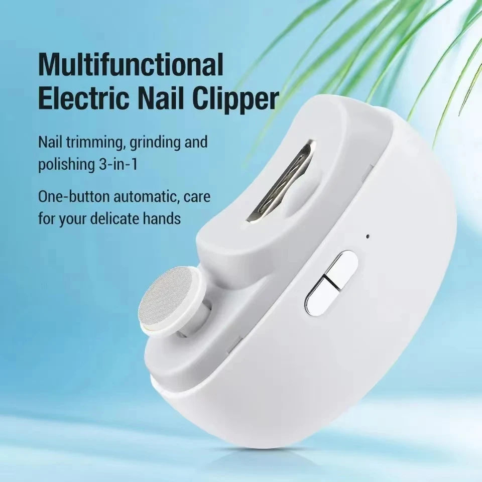 Electric Nail Clipper 3-in-1 — Automatic Trimming, Grinding & Polishing