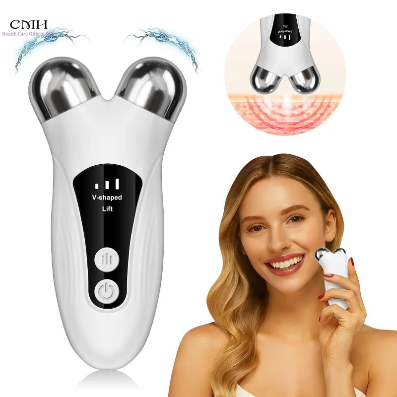 EMS Face Sculpt Roller — 5 in 1 Microcurrent Lifting Massager
