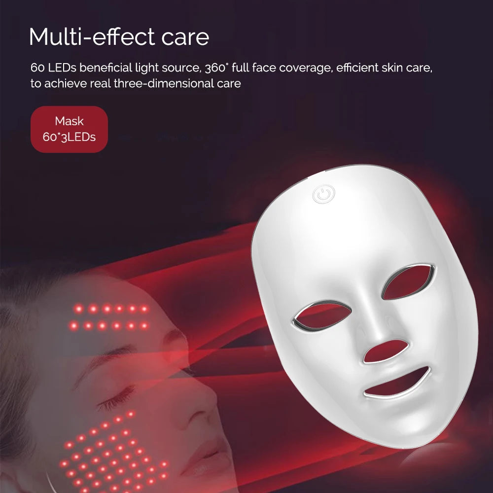 7-Color LED Facial Mask — Skin Rejuvenation & Anti-Aging