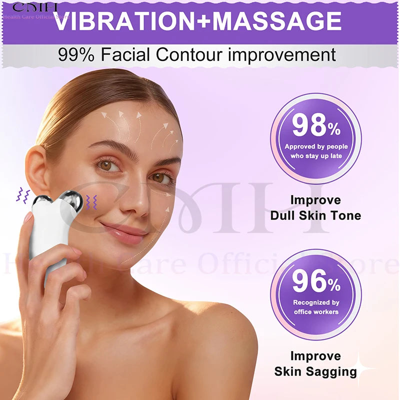 EMS Face Sculpt Roller — 5 in 1 Microcurrent Lifting Massager