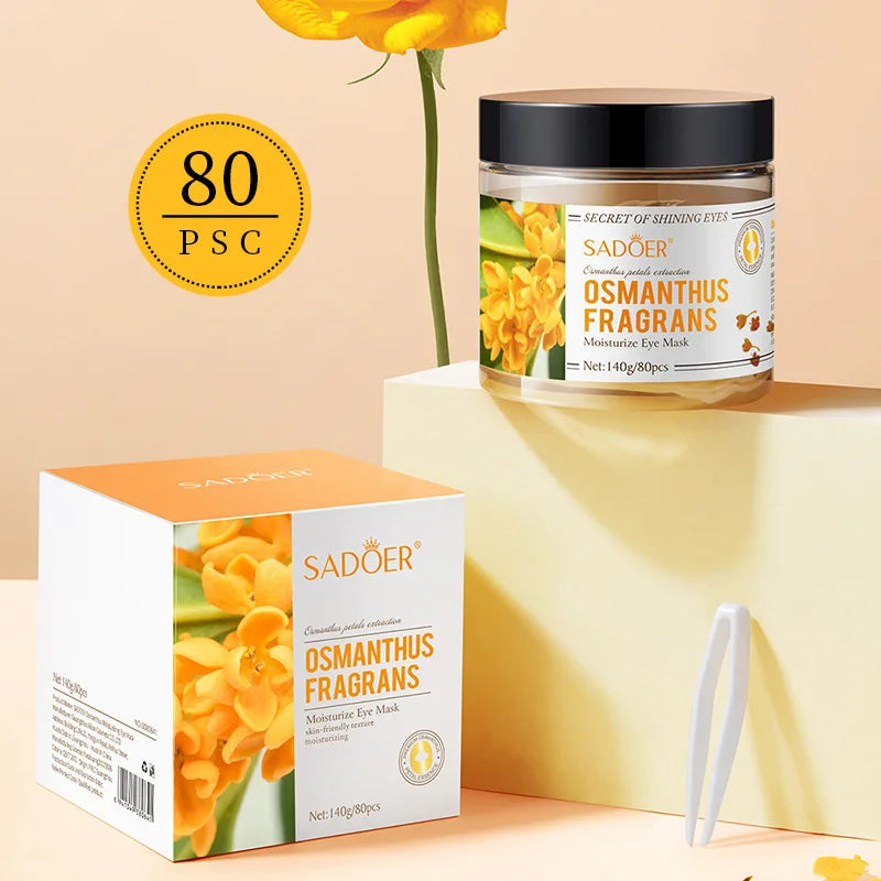Gold Osmanthus Under Eye Patches — Hydrating & Anti-Aging (80 Pcs)